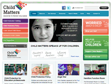 Tablet Screenshot of childmatters.org.nz